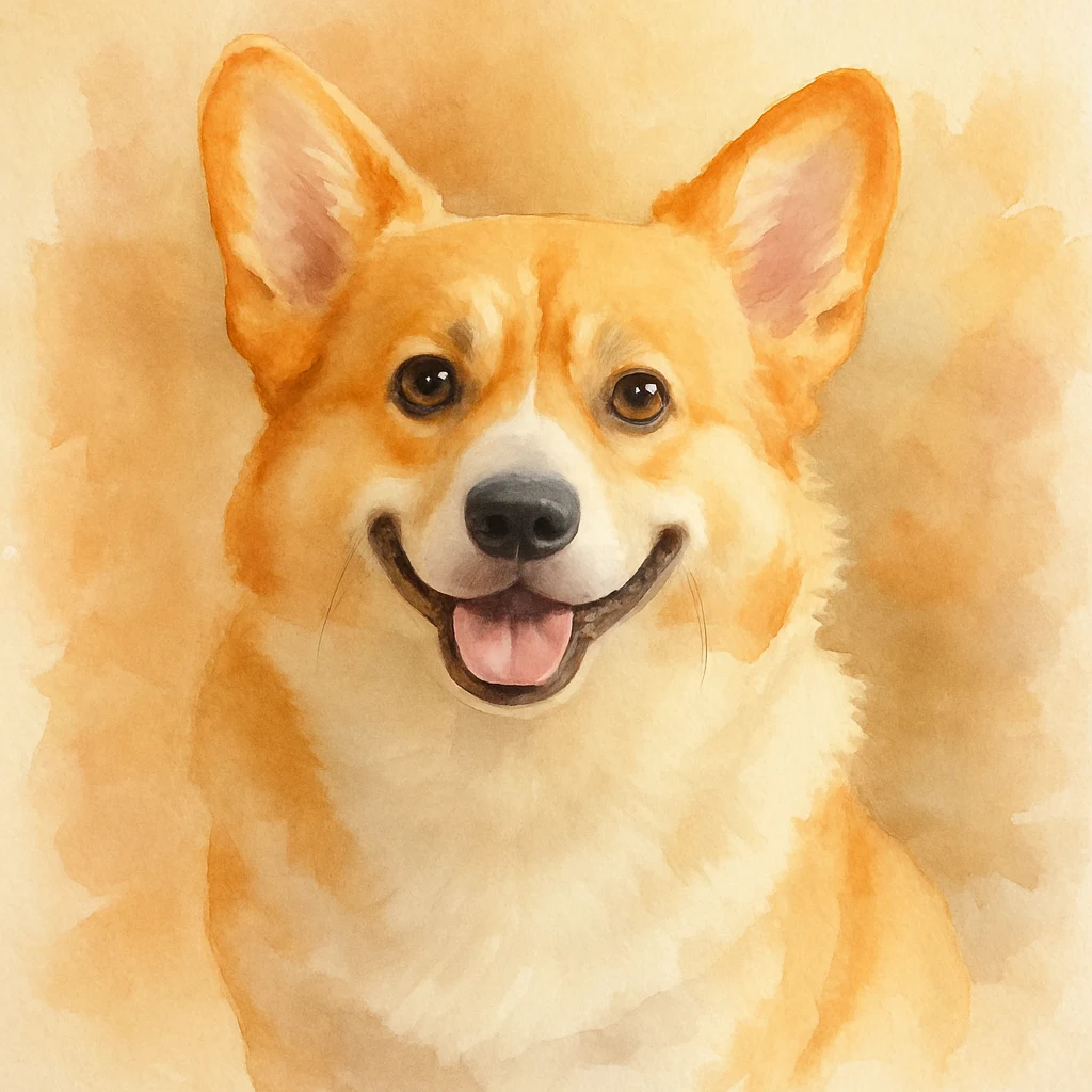 Soft Watercolor style example